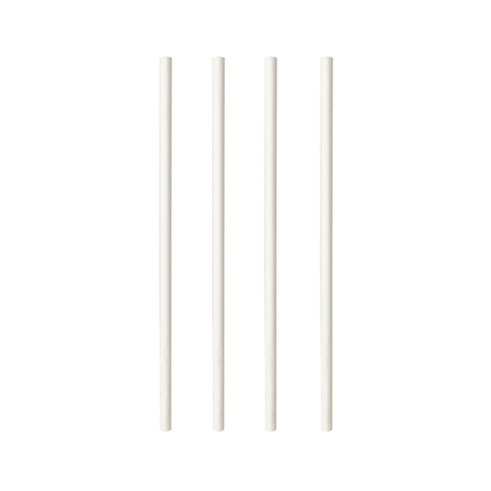 100 Shake-Halme, Papier "pure" Ø 8 mm · 25 cm weiss