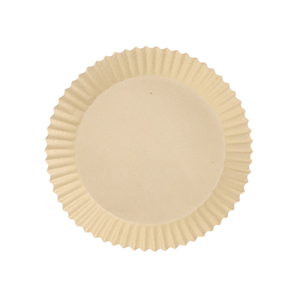 100 Backpapiere Ø 16 cm · 4,5 cm braun für Heißluftfritteusen