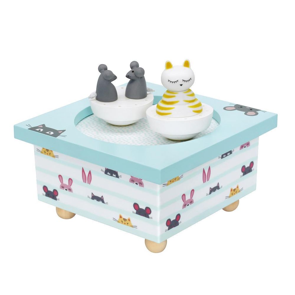 Spieldose Tanzende Katz & Maus