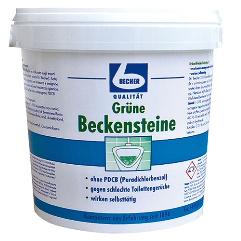 35 "Dr. Becher" Grüne Beckensteine Ø 3,5 cm · 2 cm in Sternform