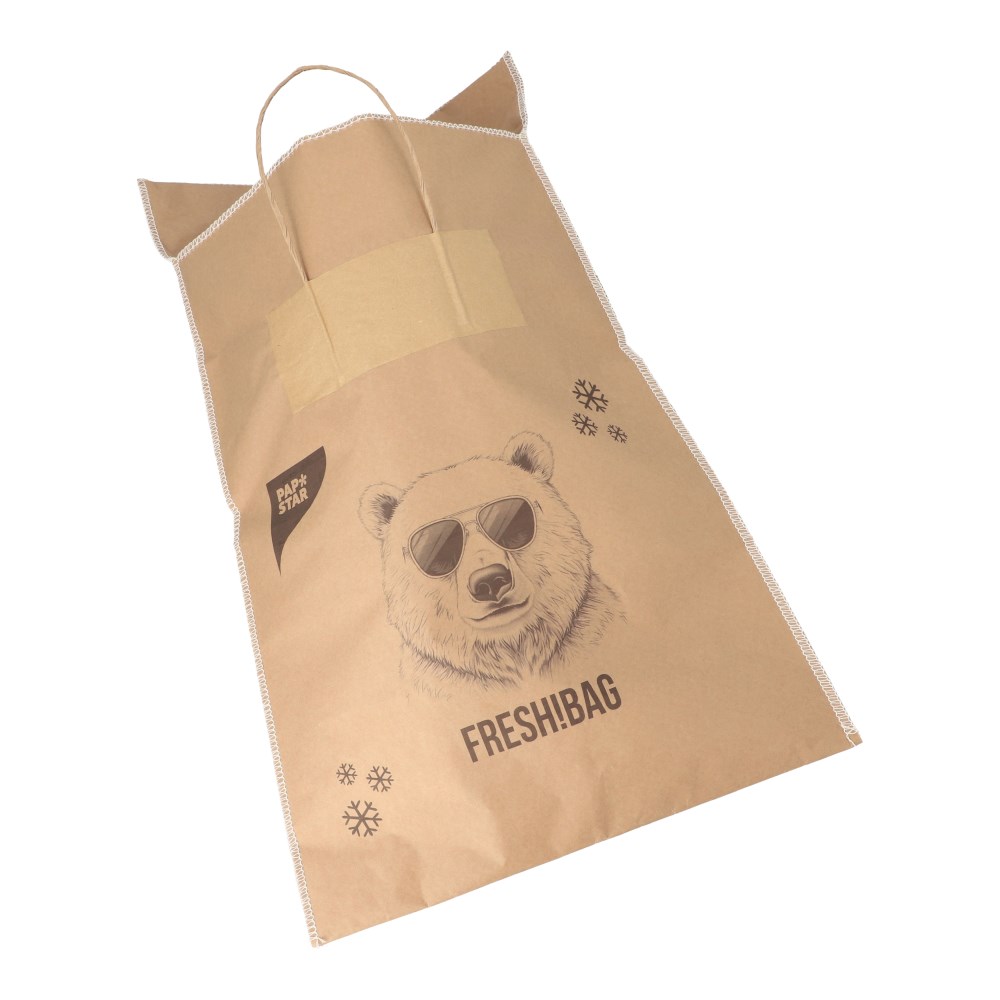 Tiefkühltragetaschen Kraftpapier 52 cm x 38 cm braun Größe: M