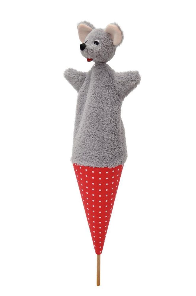 Stabpuppe Maus  - made in Europe - Vintage Spielzeug