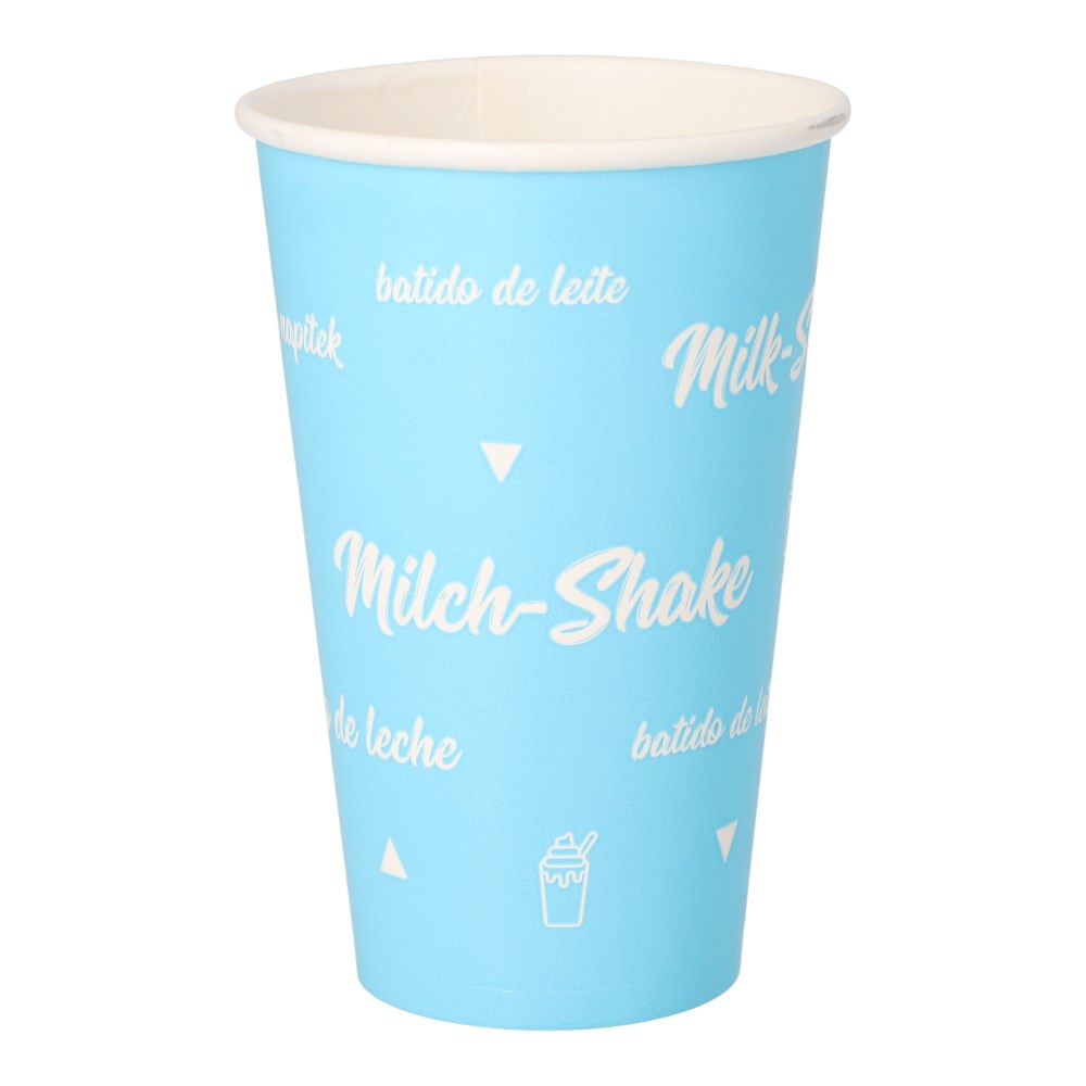 50 Shake-Becher, Pappe 0,3 l Ø 8 cm · 11,7 cm "Milk-Shake"