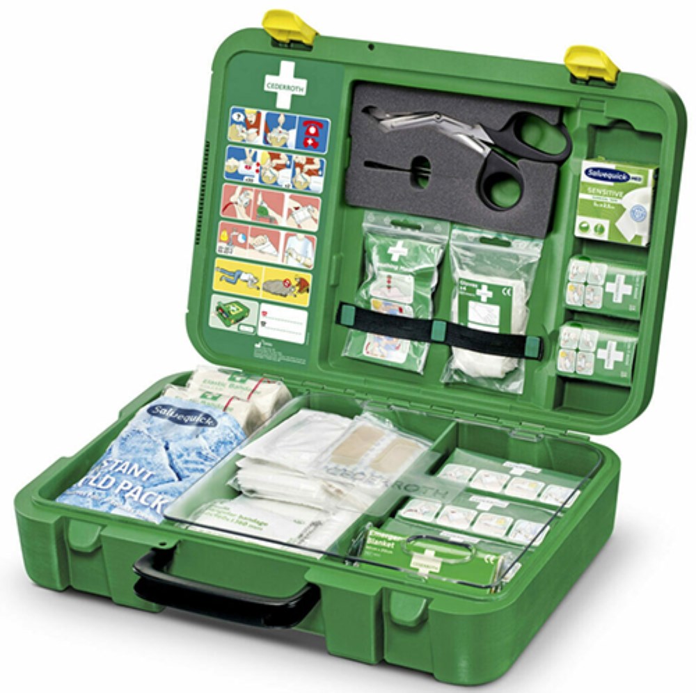 "Cederroth" First Aid Kit DIN 13157 30 cm x 42 cm x 18,8 cm grün