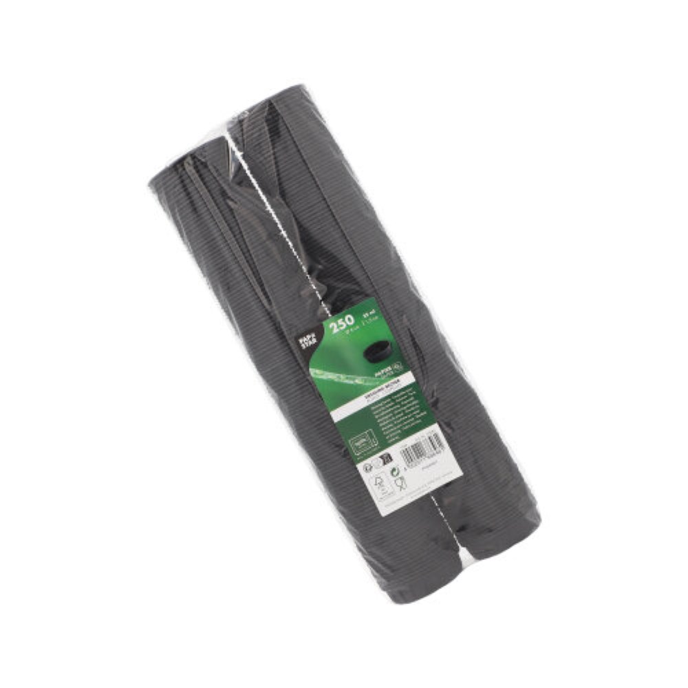 250 Dressingbecher, Papier 25 ml Ø 6 cm · 1,5 cm schwarz