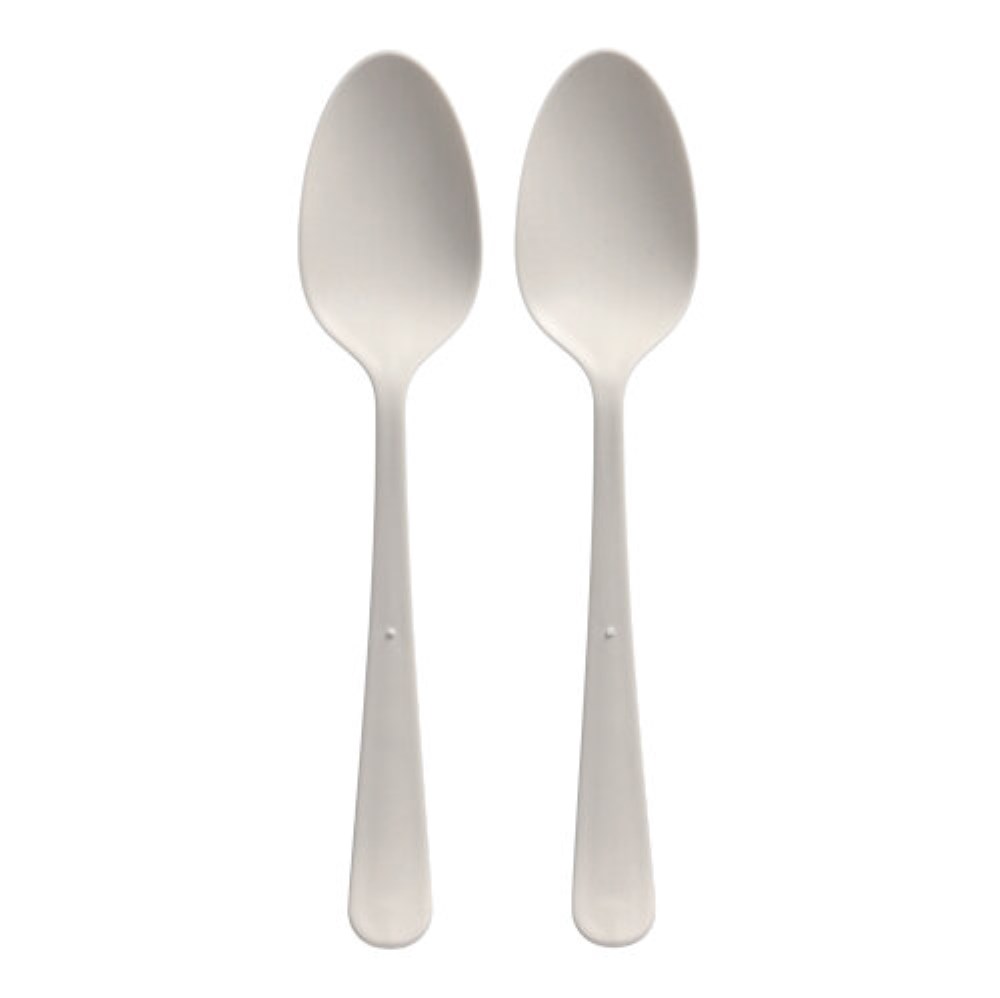 10 "Circulware" Mehrweg-Löffel PP-MF 19 cm weiss "Gaia" extra stabil