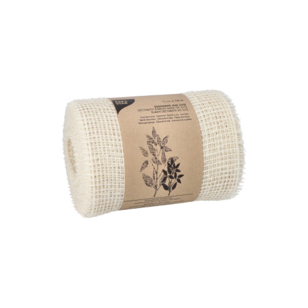 Dekoband Jute 10 m x 15 cm creme