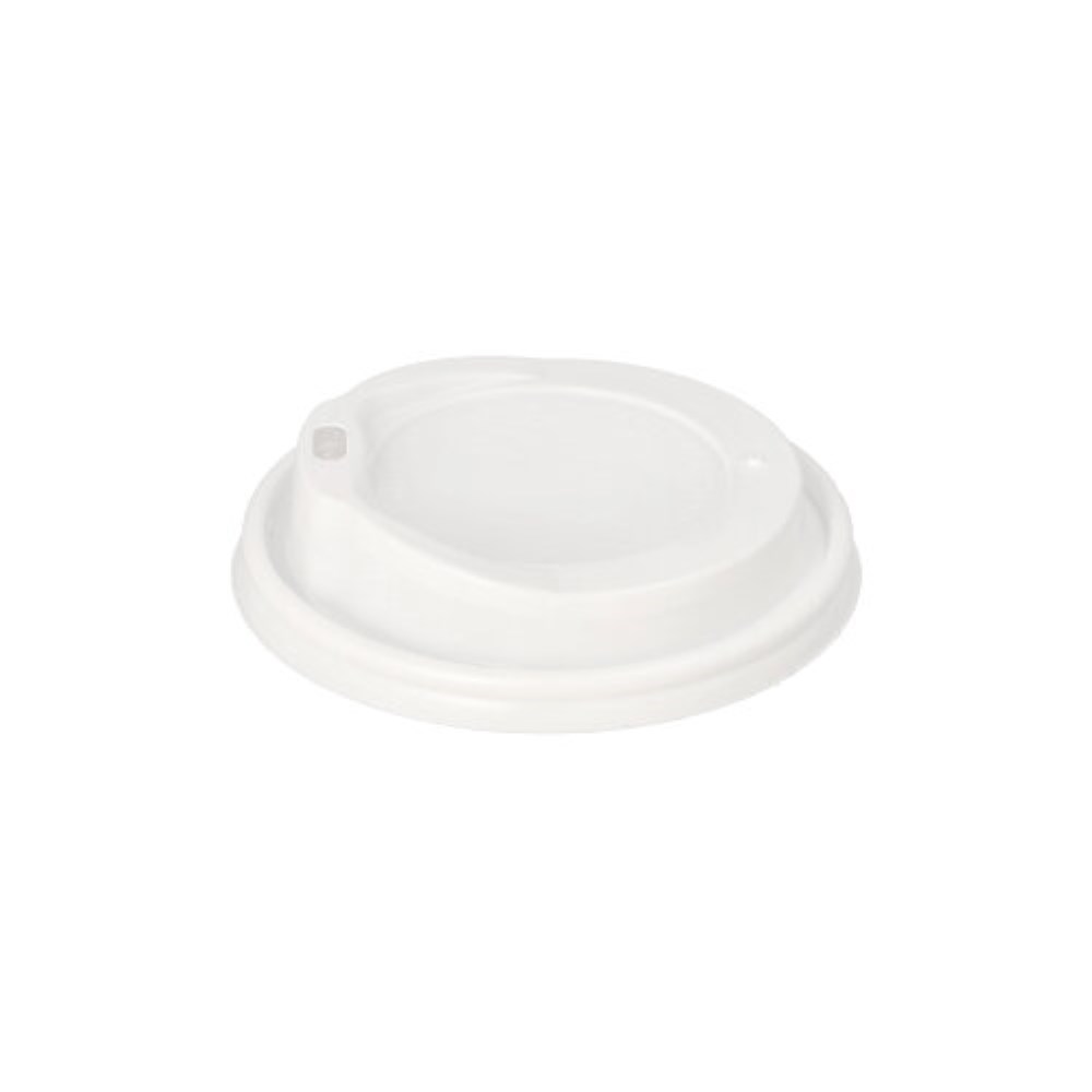 100 Dom-Deckel, PS "To Go" Ø 9 cm · 2,4 cm weiss