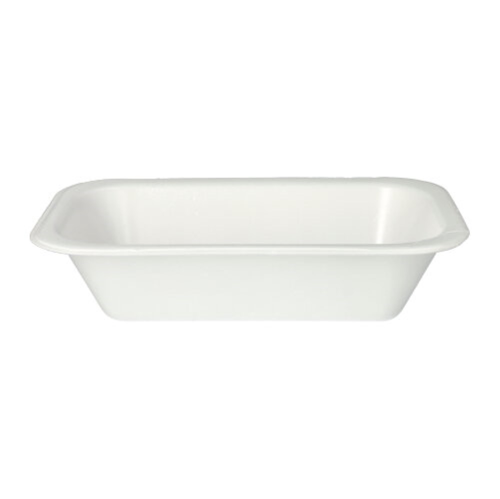 100 Siegelschalen, XPS 950 ml 5,6 cm x 15 cm x 24 cm weiss laminiert