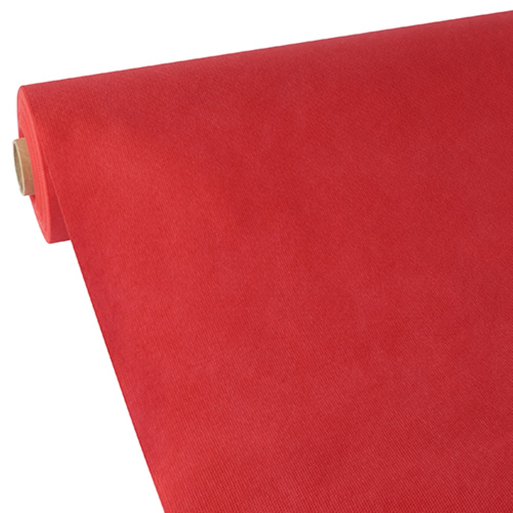 Tischdecke, stoffähnlich, Vlies "soft selection" 40 m x 0,9 m rot Tischdecke, stoffähnlich, Vlies "soft selection" 40 m x 0,9 m rot