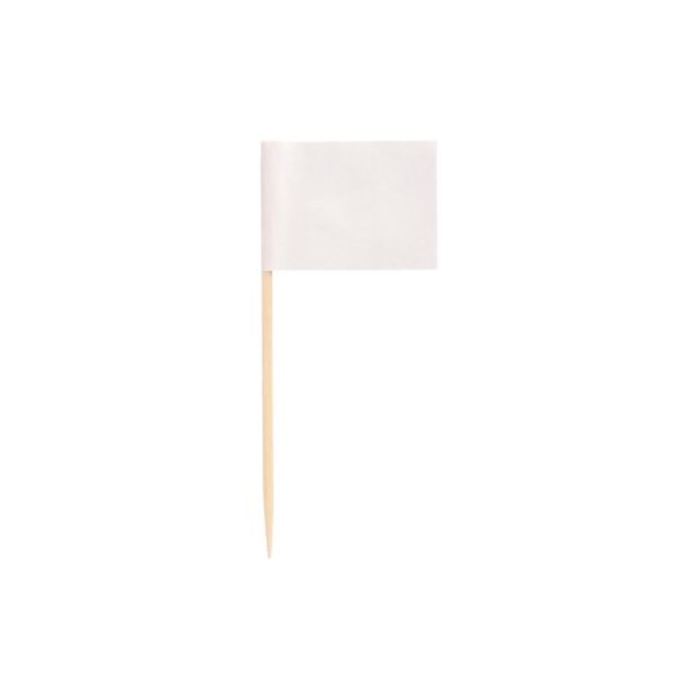 500 Deko-Picker 8 cm weiss