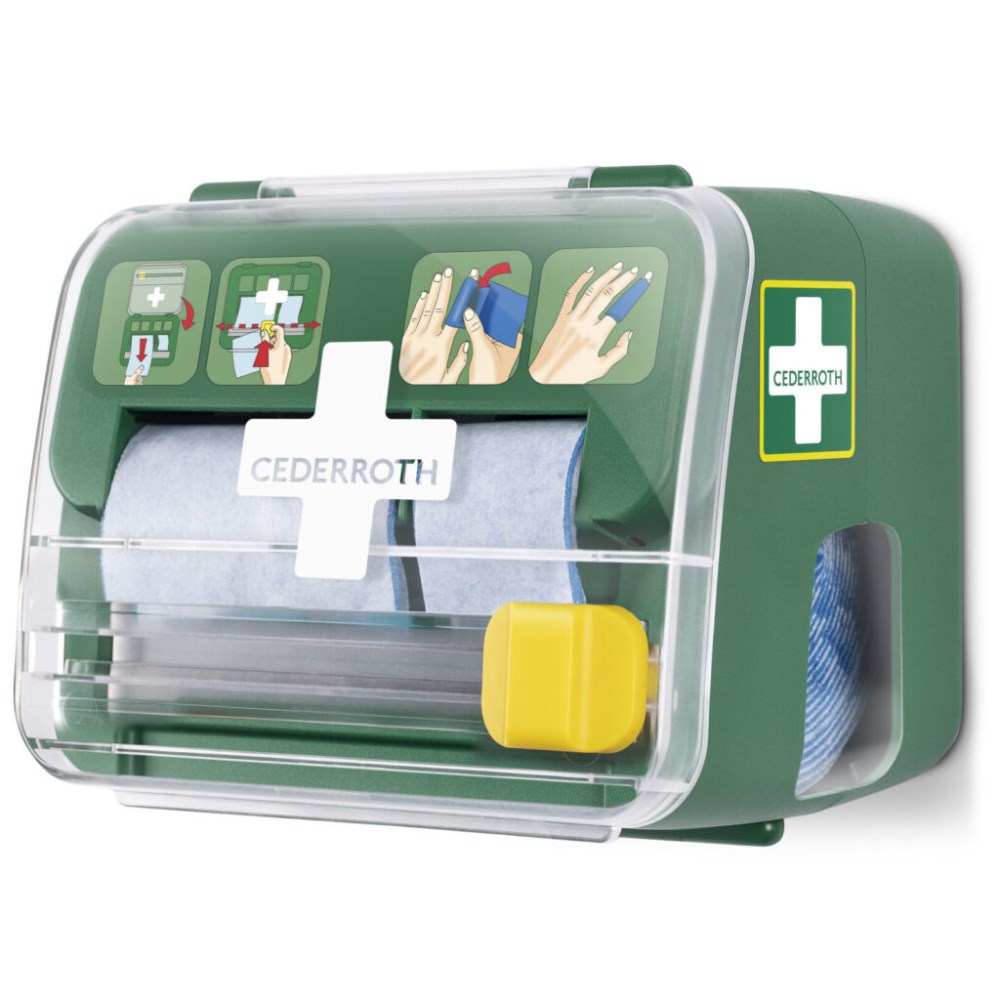 "Cederroth" Soft Foam Bandage Spender 2-in-1 12,3 cm x 13,8 cm x 14,2 cm grün
