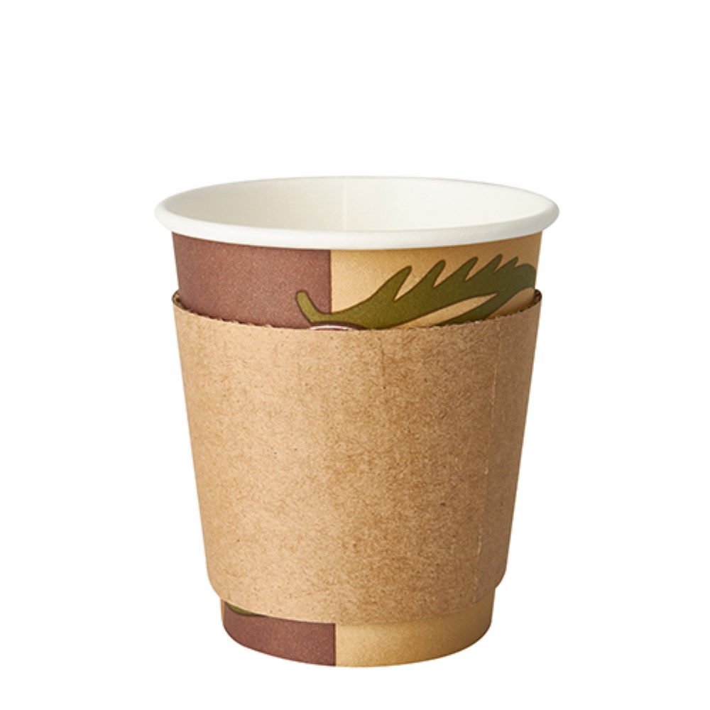 100 Banderolen für Heißgetränkebecher "pure" Ø 7,3 cm · 5,8 cm braun 100 Banderolen für Heißgetränkebecher "pure" Ø 7,3 cm · 5,8 cm braun