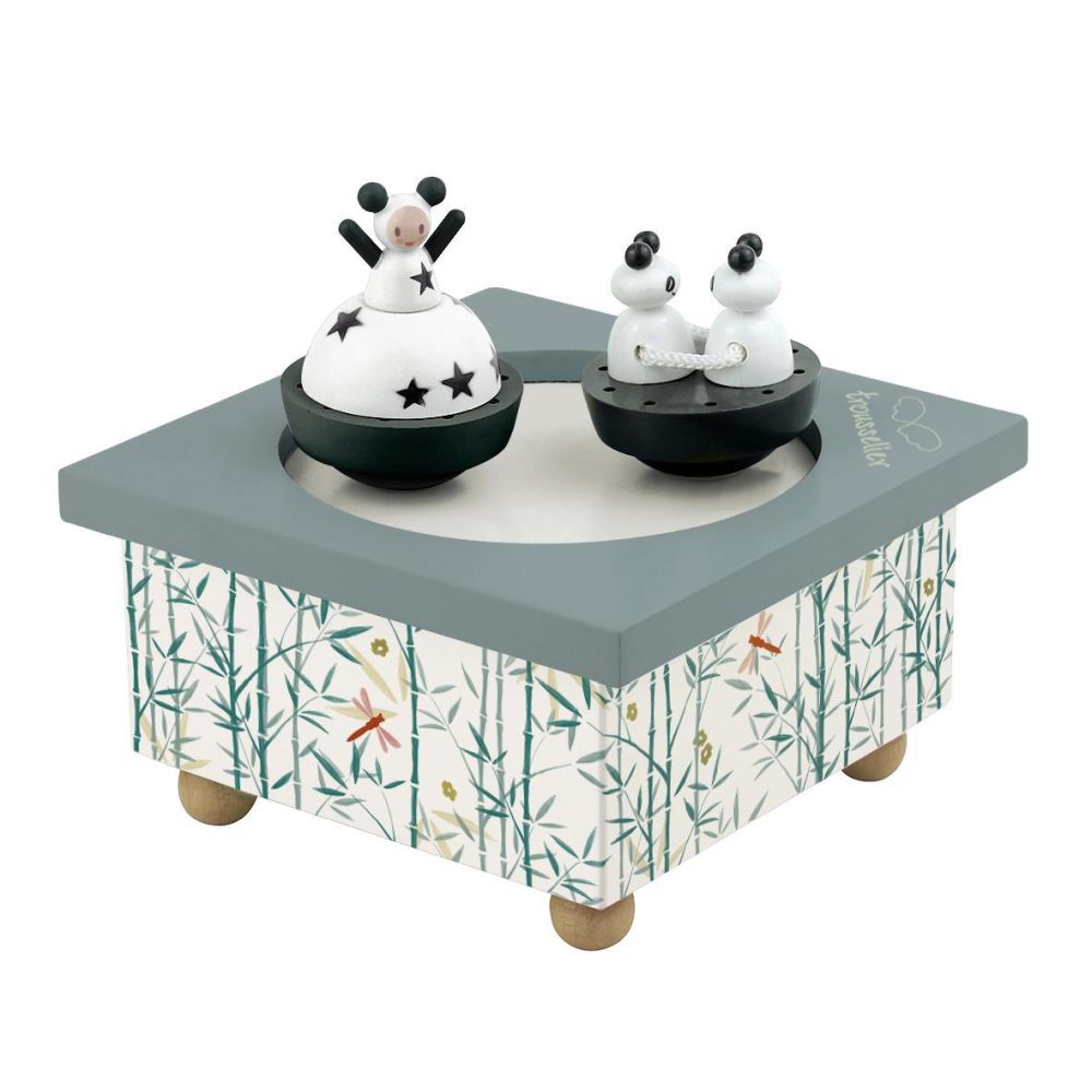 Spieldose Tanzende Panda & Mädchen