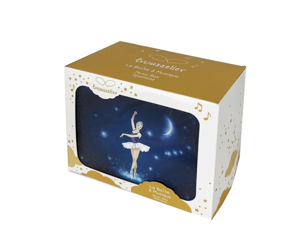 Phosphoreszierende Spieldose Startänzerin - Leuchtet in der Nacht