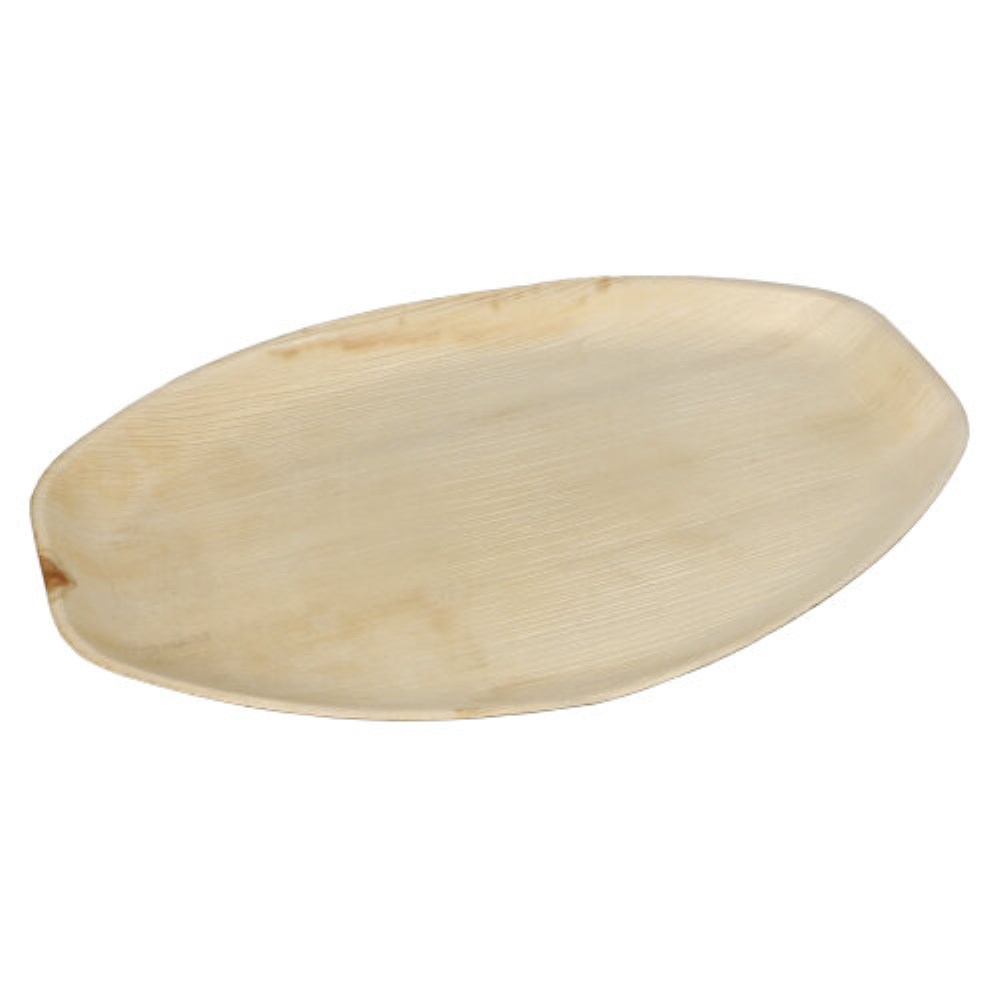 6 Tabletts, Palmblatt "pure" oval 3 cm x 43 cm x 29 cm natur