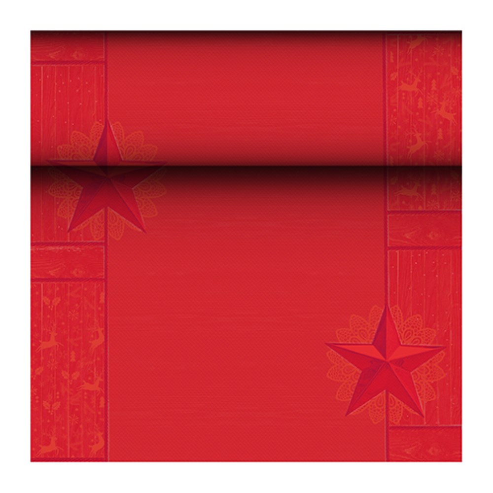 Tischläufer, Tissue "ROYAL Collection" 24 m x 40 cm rot "Rising Star"