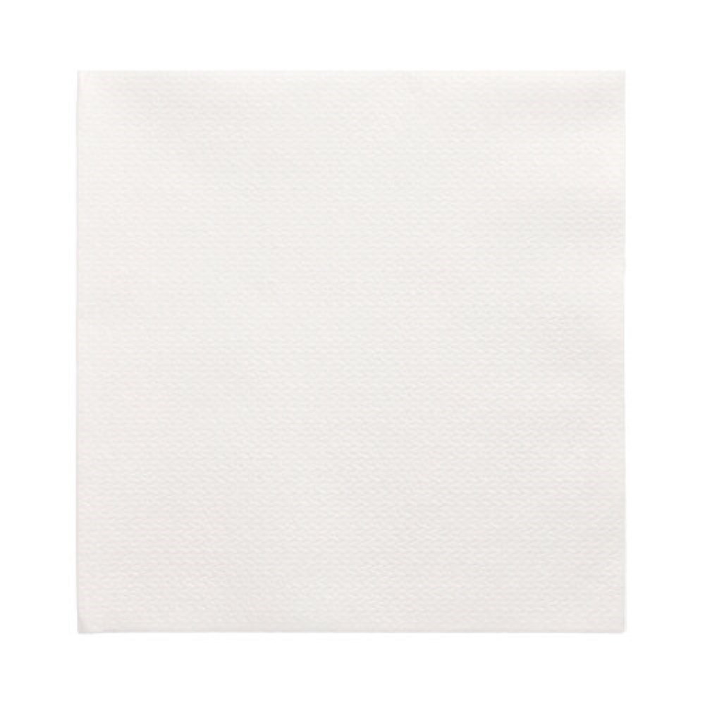 100 Servietten, 1-lagig 1/4-Falz 33 cm x 33 cm weiss