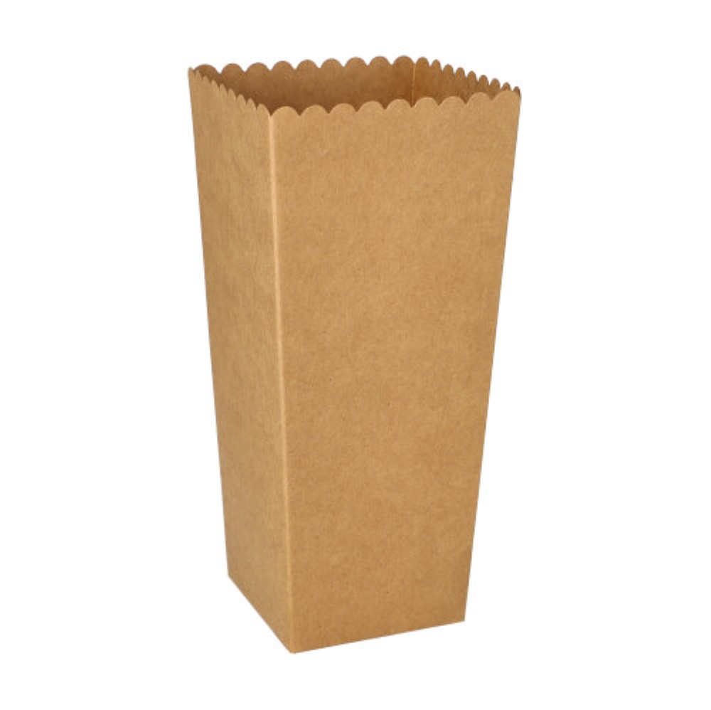 100 Popcorn-Boxen Pappe "pure" eckig 1300 ml 19,7 cm x 7 cm x 7 cm braun klein 100 Popcorn-Boxen Pappe "pure" eckig 1300 ml 19,7 cm x 7 cm x 7 cm braun klein