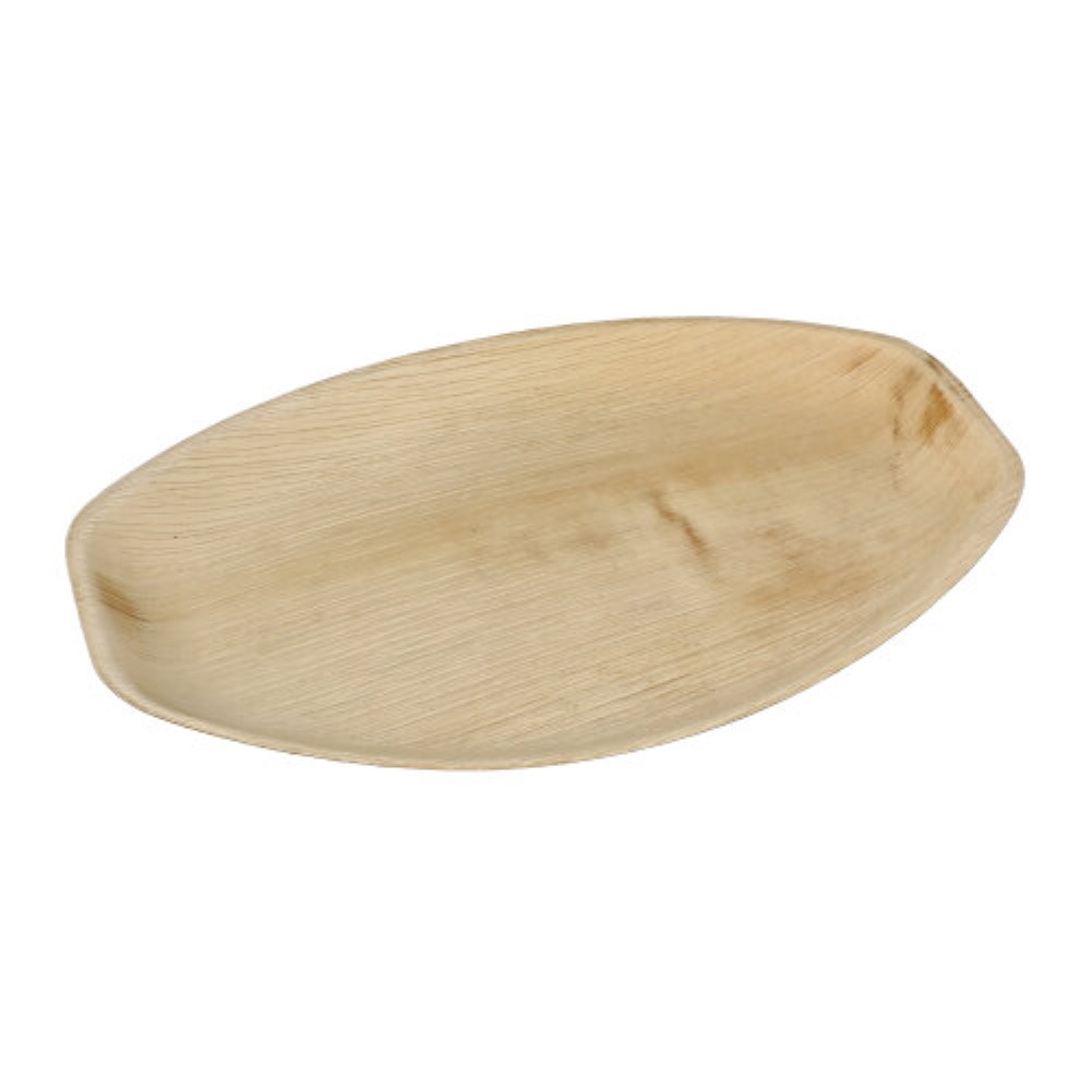 6 Tabletts, Palmblatt "pure" oval 3 cm x 37 cm x 25 cm natur