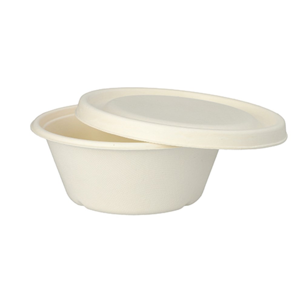 25 Schalen, Zuckerrohr "pure" 750 ml Ø 17 cm · 6,5 cm weiss