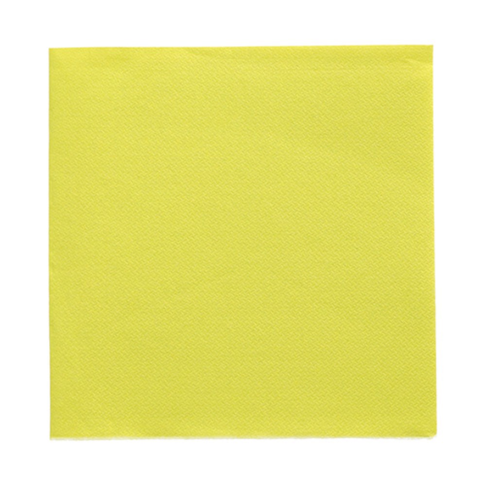 50 Servietten "DAILY Collection" 1/4-Falz 32 cm x 32 cm limonengrün