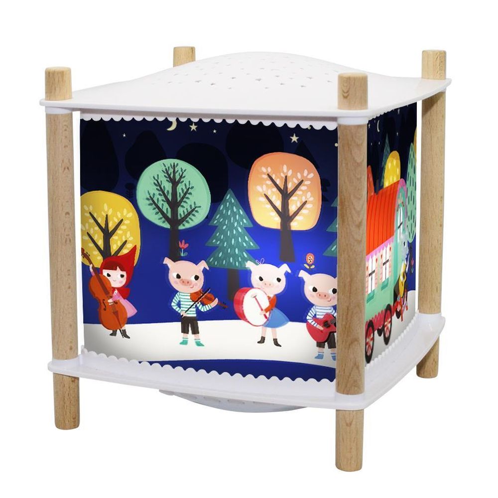 Nacht Licht - Laterne ReVOLUTION 2.0  - Rotkäppchen - Kabellos , Musik, Weinen Detektor, USB Aufladbar