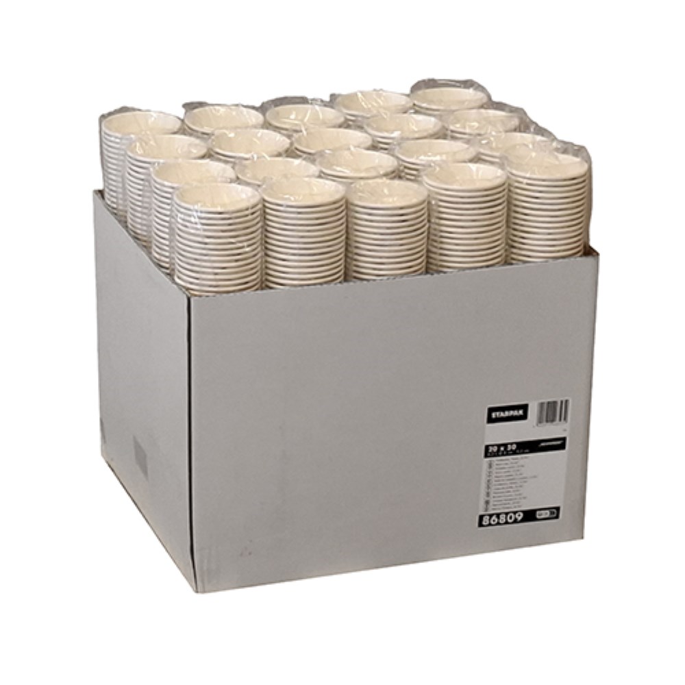 50 Trinkbecher, Pappe "To Go" 0,2 l Ø 8 cm · 9,2 cm "Newsprint"