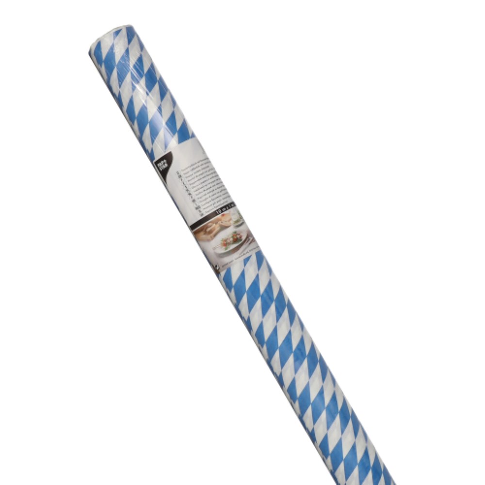 Papiertischtuch mit Damastprägung 10 m x 1 m "Bayrisch Blau"