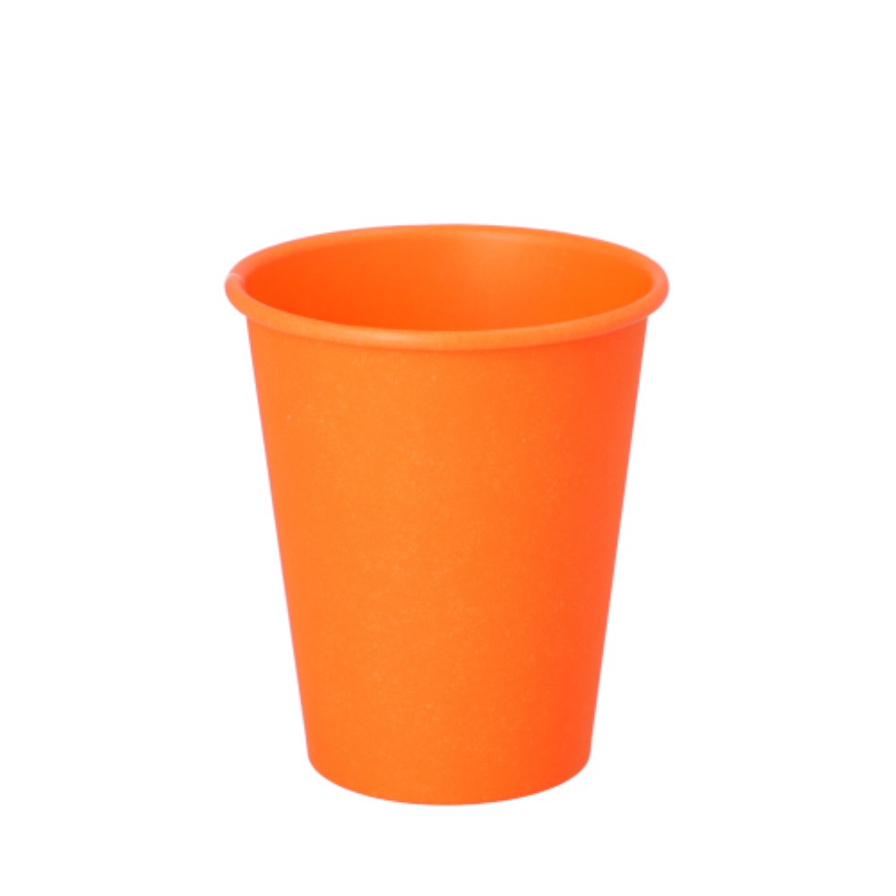 50 Trinkbecher, Pappe "To Go" 0,2 l Ø 8 cm · 9,2 cm orange