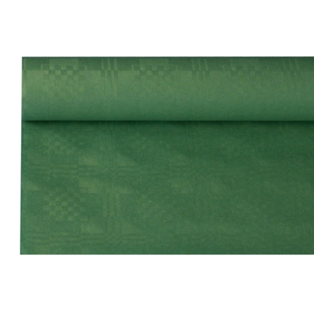 Papiertischtuch mit Damastprägung 8 m x 1,2 m dunkelgrün