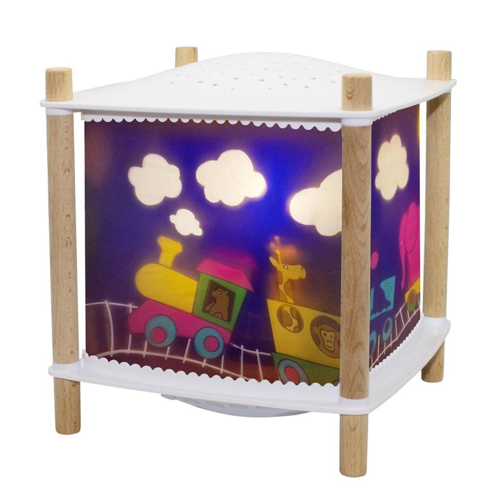 Nacht Licht - Laterne ReVOLUTION 2.0 - Zug - Kabellos , Musik, Weinen Detektor, USB Aufladbar