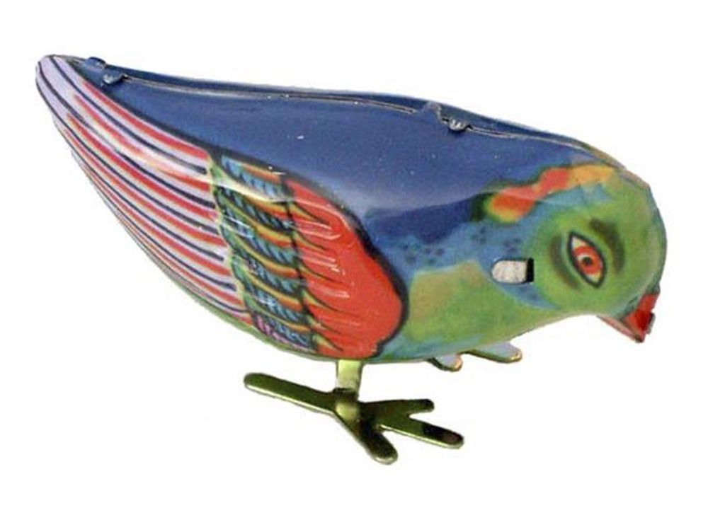 Blech Aufziehspielzeug Blech Aufziehspielzeug Vogel - Vintage Toy - Sammlerstück
