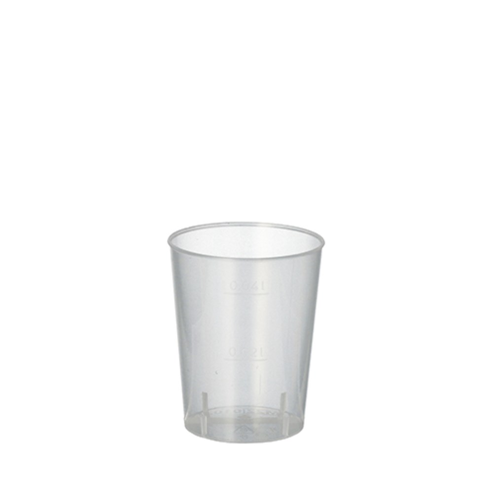 50 Mehrweg-Gläser für Schnaps PP 4 cl Ø 4,3 cm · 5,2 cm