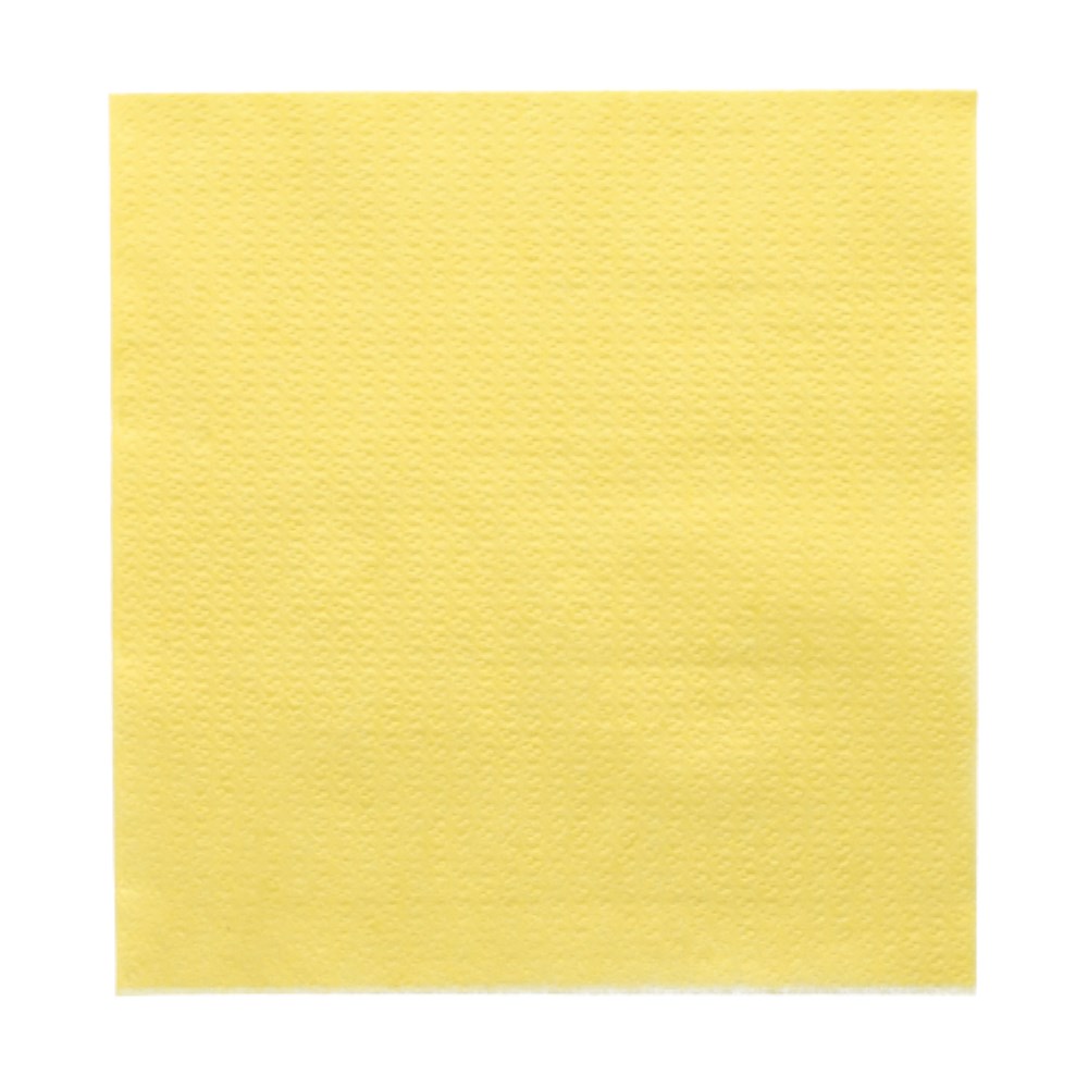 500 Servietten, 1-lagig 1/4-Falz 33 cm x 33 cm gelb