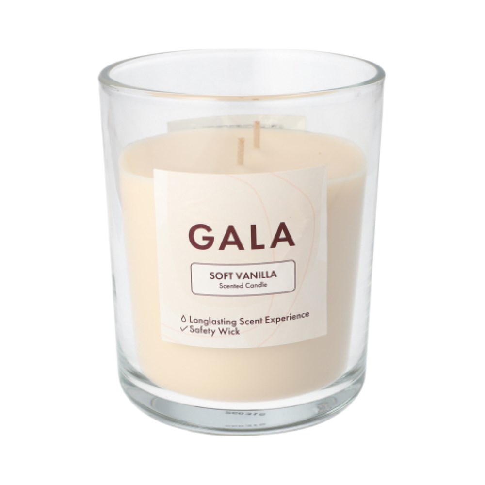 "GALA" Duftkerze im Glas Ø 10,5 cm · 12,4 cm creme - Soft Vanilla "Tokio Large"