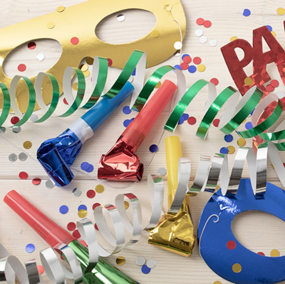 6 Gesichtsmasken farbig sortiert "Metallic"