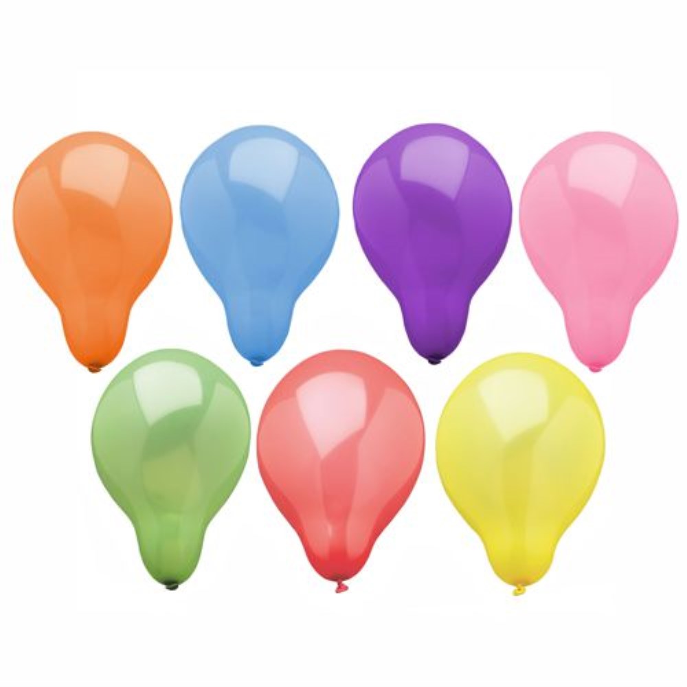 100 Luftballons Ø 19 cm farbig sortiert