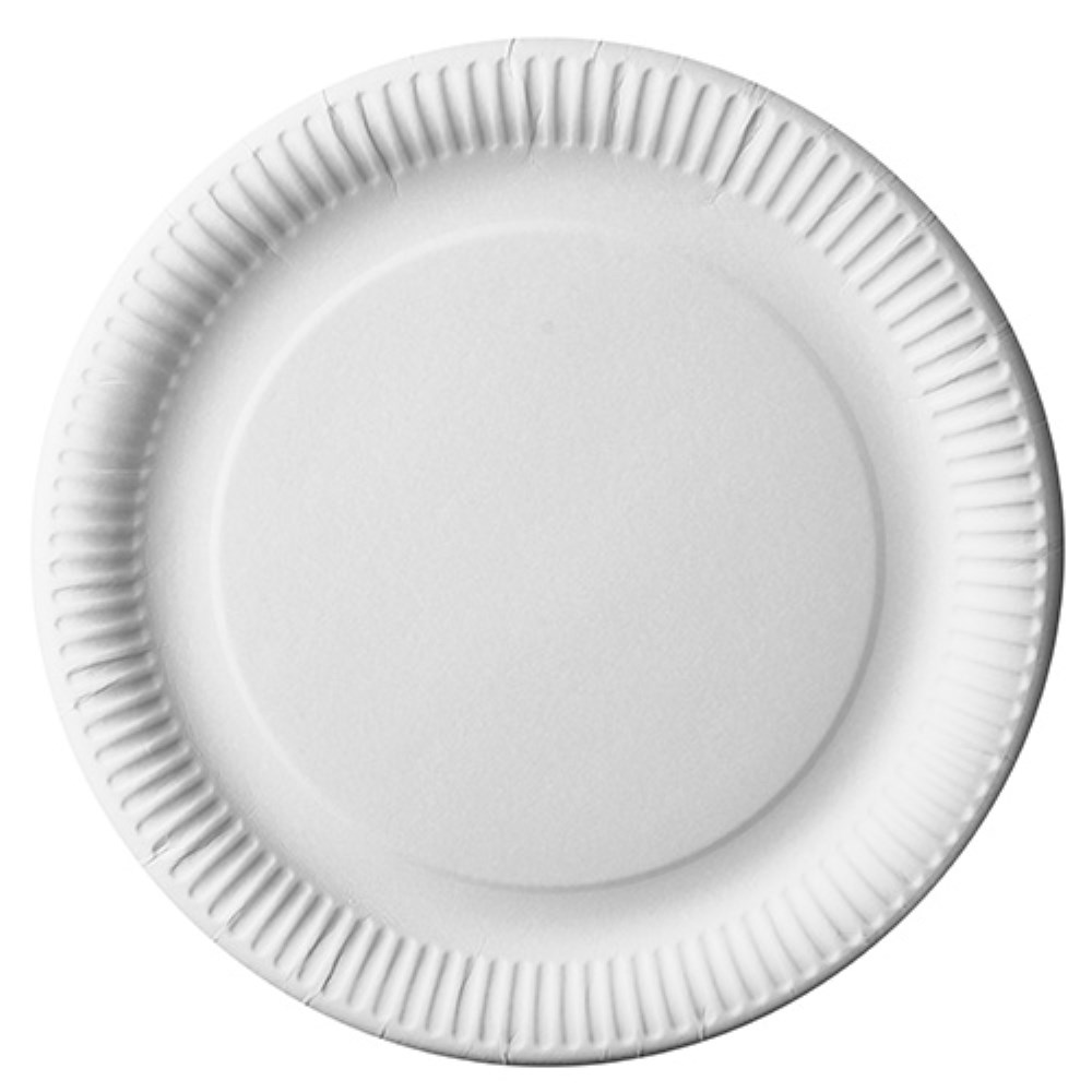 50 Teller, Pappe "pure" rund Ø 29 cm weiss