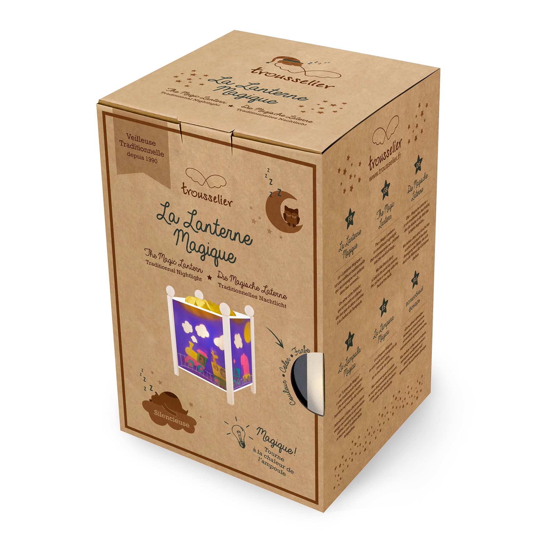 Nacht Licht - Magische Laterne Zug - Weiss 12V