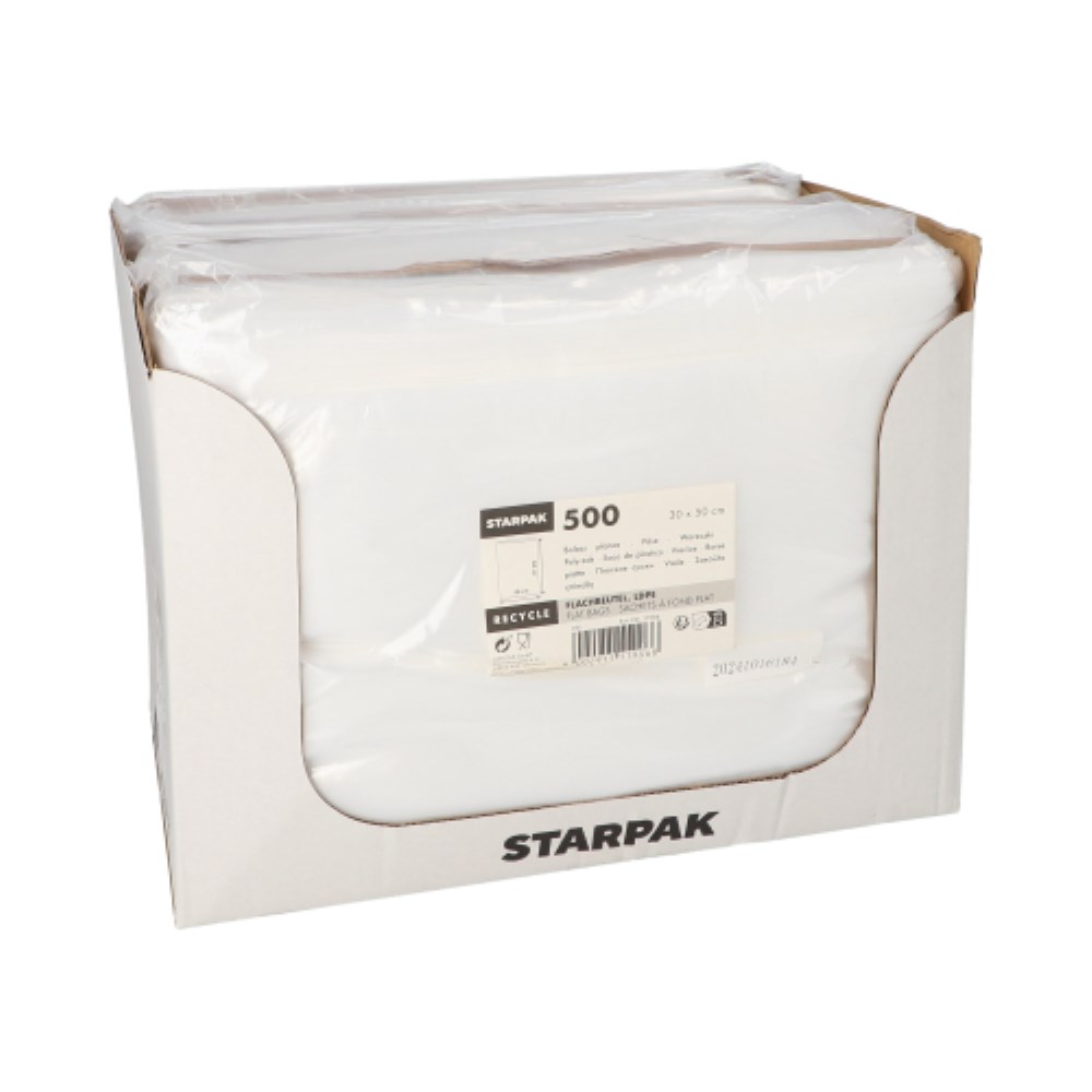 500 Flachbeutel, LDPE 50 cm x 30 cm transparent