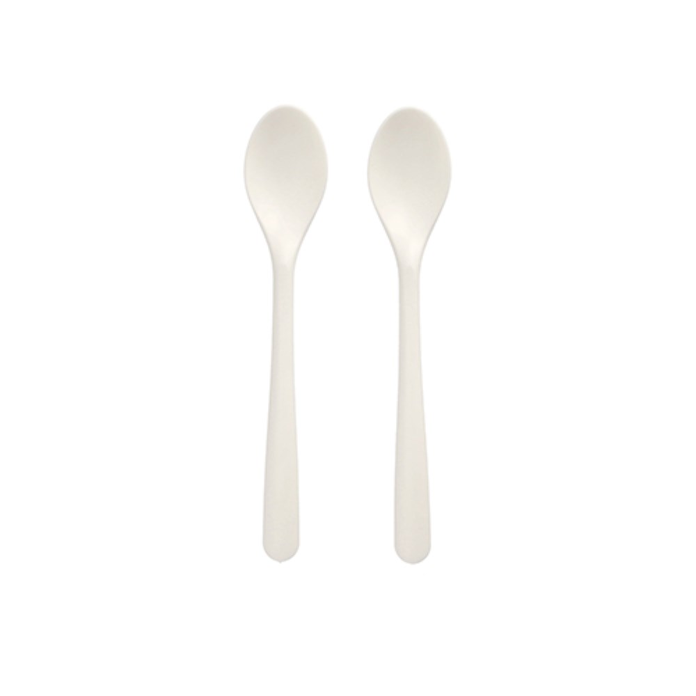 50 Kaffeelöffel "Folia" C-PLA 14,5 cm weiss