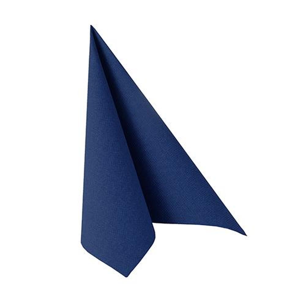 20 Servietten "ROYAL Collection" 1/4-Falz 25 cm x 25 cm dunkelblau