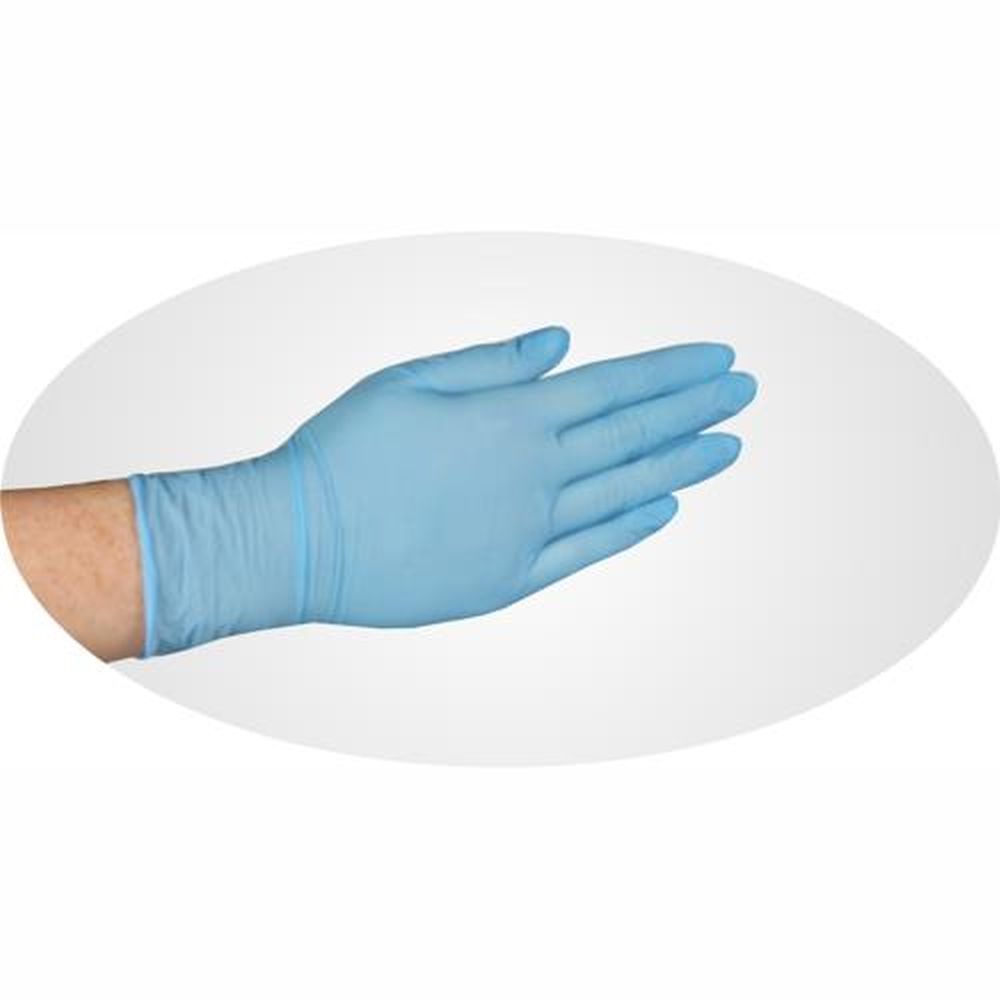 100 Handschuhe, Nitril puderfrei blau "Food Profi" Größe M