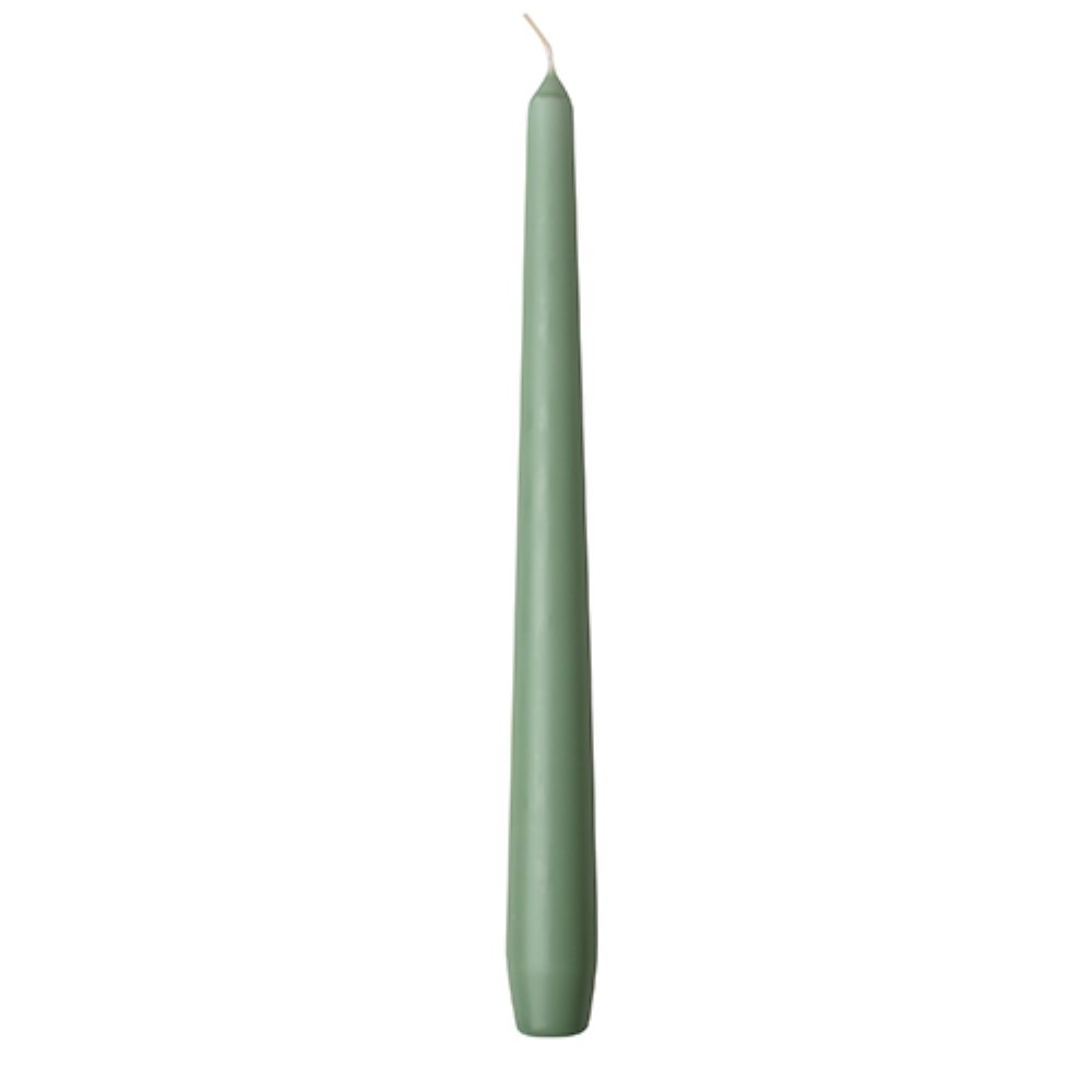 50 Leuchterkerzen Ø 2,2 cm · 25 cm jadegrün