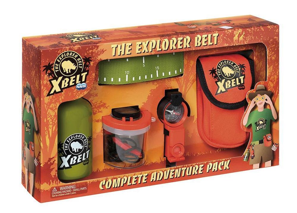 Forschergürtel Set - Flasche, Lupenbox, Gürtel mit Tasche, Optik Wunder (Kompass, Lupe, Fernglas, Spiegel) - Made in Italy - Forschen & Entdecken Forschergürtel Set - Flasche, Lupenbox, Gürtel mit Tasche, Optik Wunder (Kompass, Lupe, Fernglas, Spiegel) - Made in Italy - Forschen & Entdecken