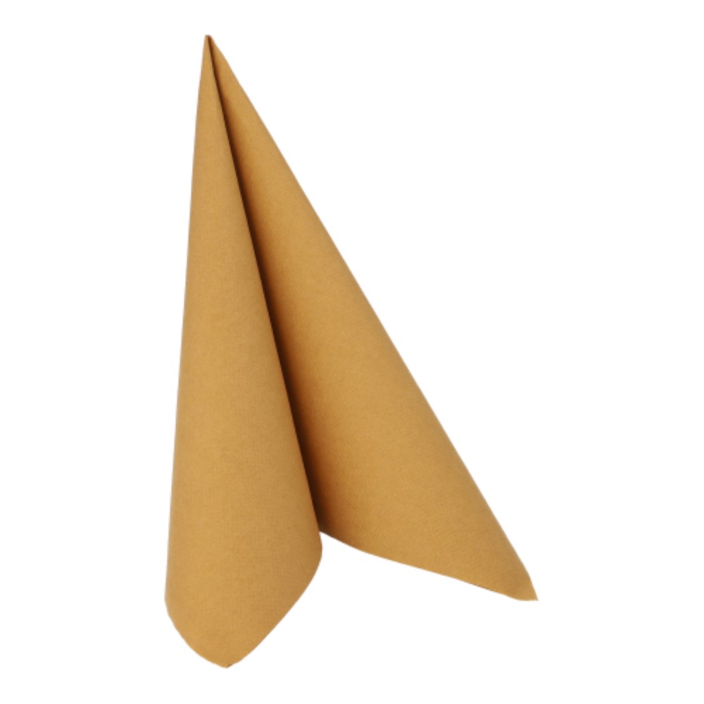 20 Servietten "ROYAL Collection" 1/4-Falz 40 cm x 40 cm mustard