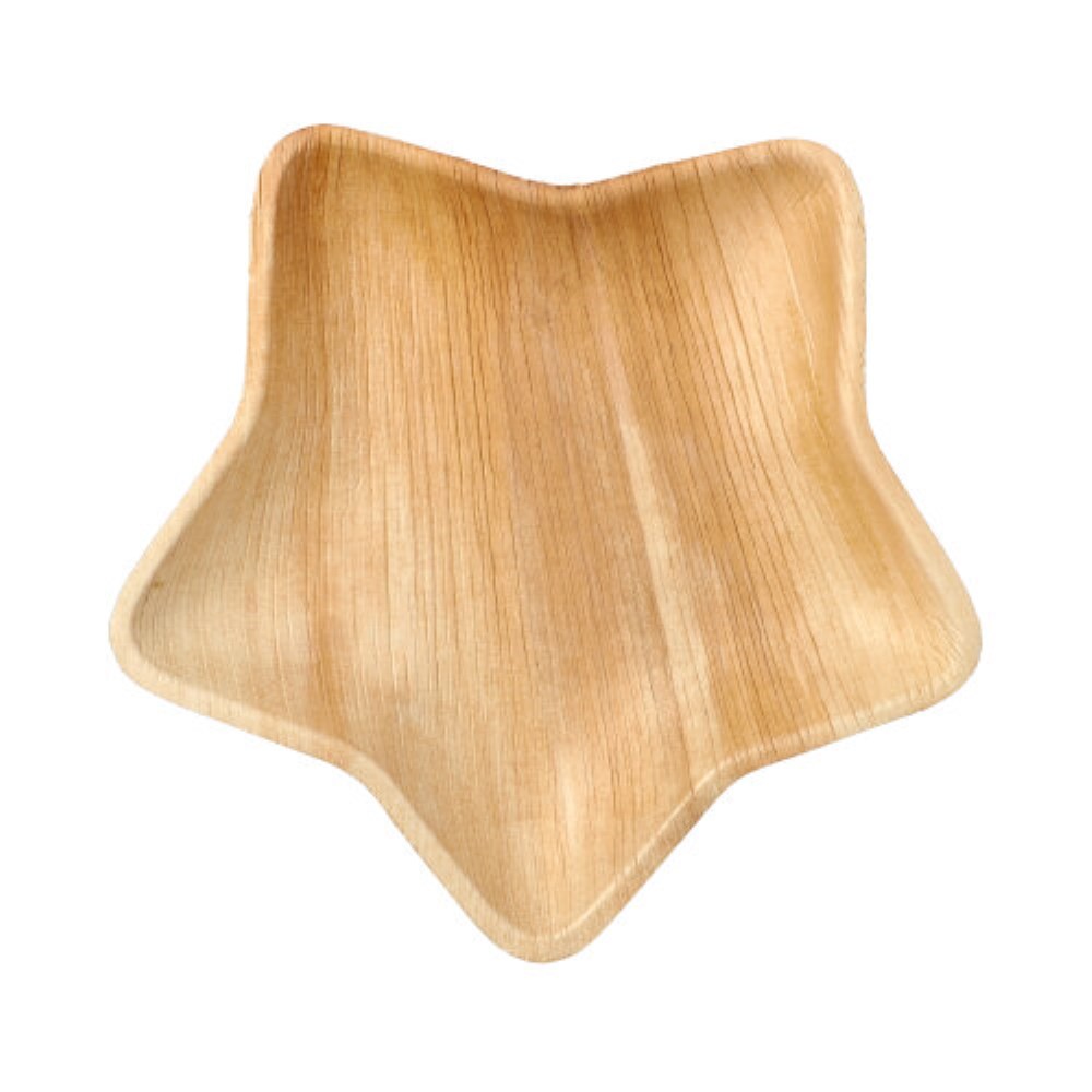 6 Teller, Palmblatt "pure" 2,3 cm x 22,3 cm x 20 cm Stern