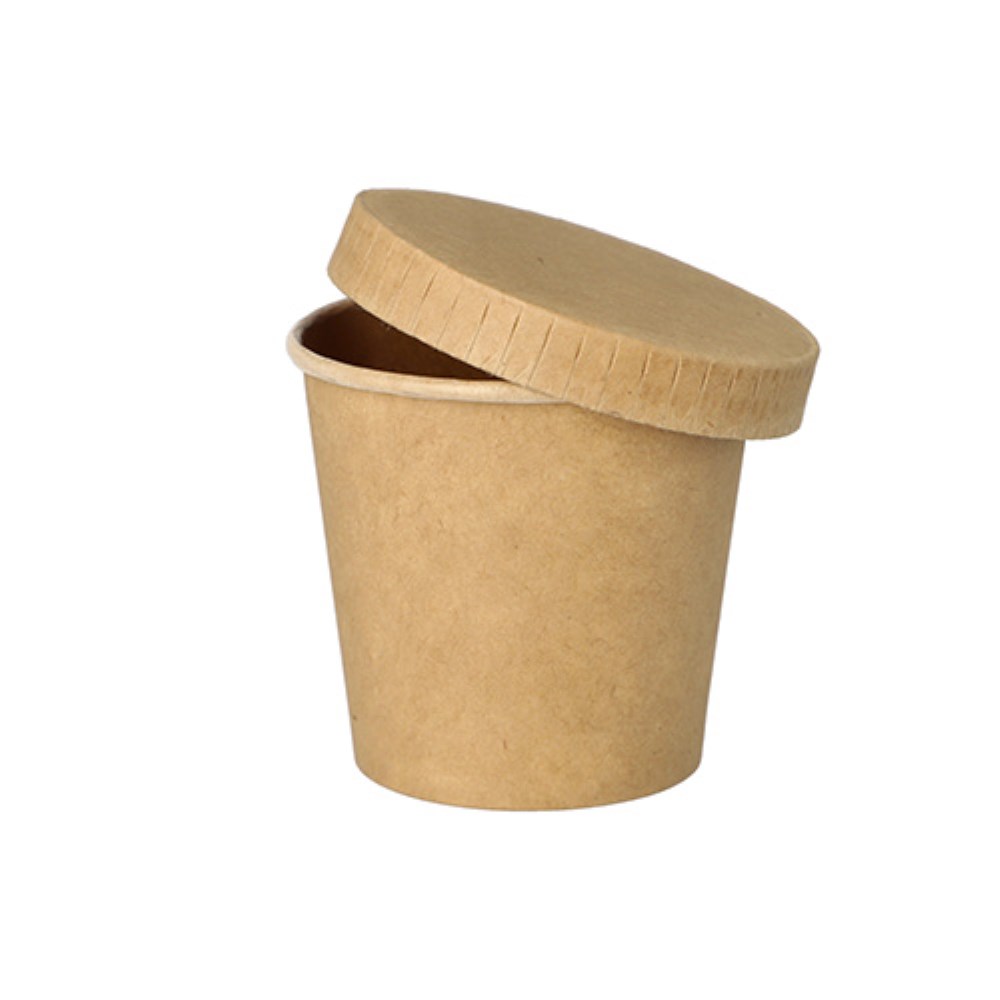 50 Portionsbecher, Pappe 90 ml Ø 6 cm · 5,8 cm braun