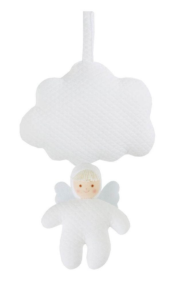 Musik Spieluhr Wolke Flausch mit Engel Weiss